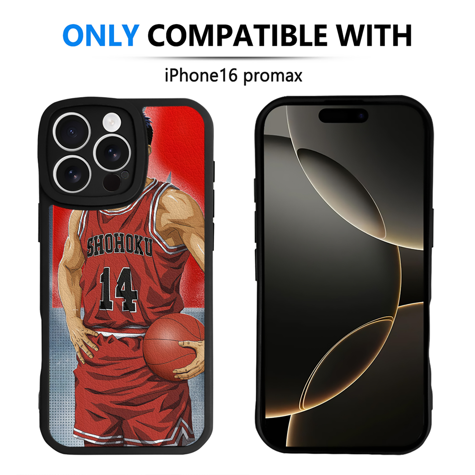 （画像用） SLAM DUNK／スラムダンク 【iPhone 16シリーズ対応】シリコンスマホケース（レザー調） 材質：シリコン